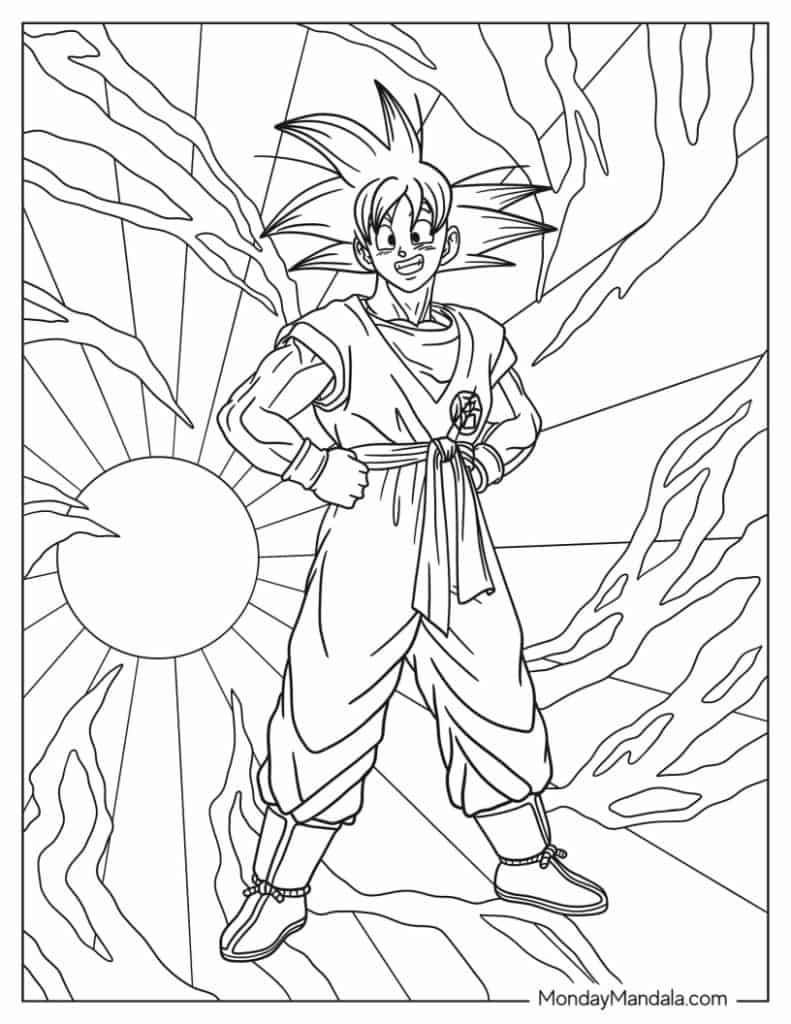 100 Exciting Dragon Ball Z Coloring Ideas 12