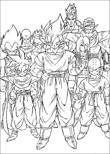 100 Exciting Dragon Ball Z Coloring Ideas 17