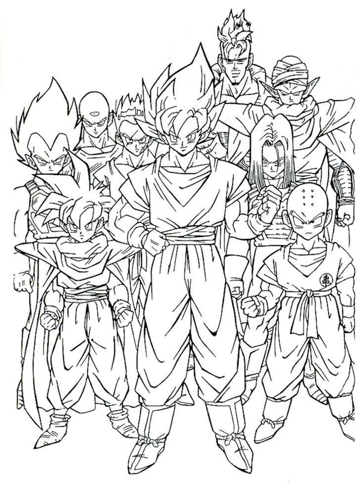 100 Exciting Dragon Ball Z Coloring Ideas 4