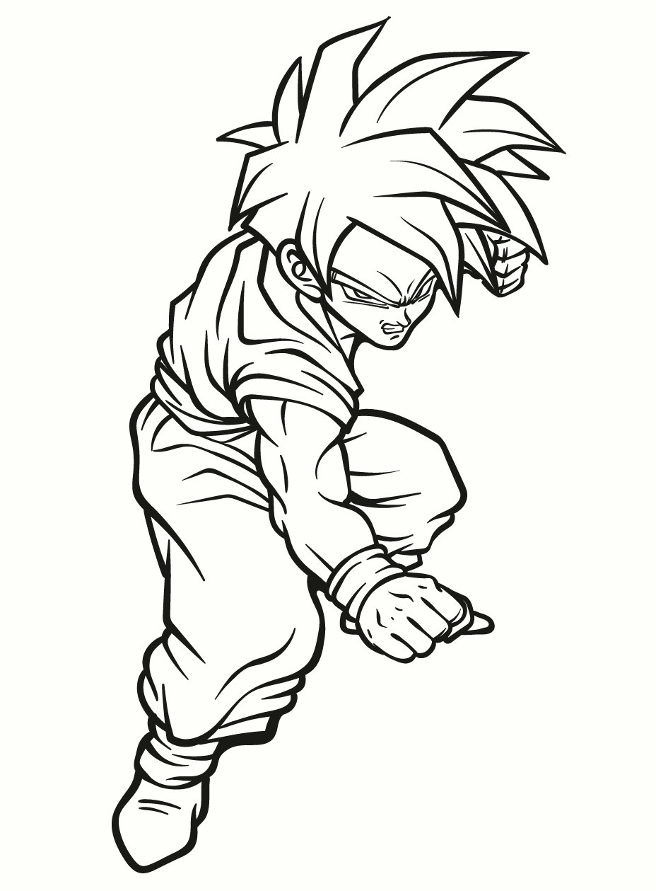 100 Exciting Dragon Ball Z Coloring Ideas 56