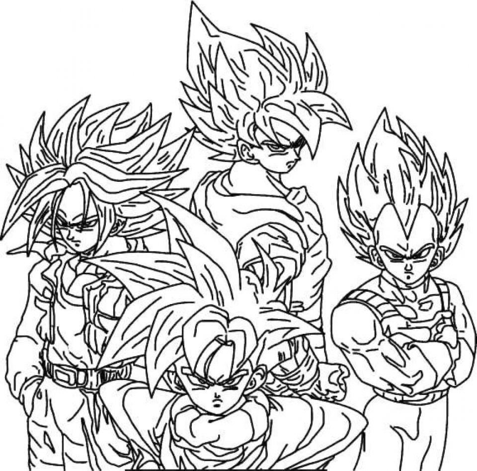 100 Exciting Dragon Ball Z Coloring Ideas 6