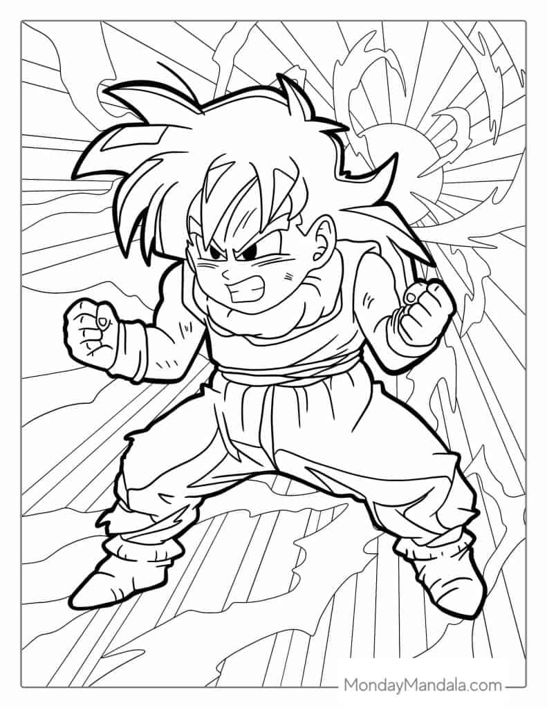100 Exciting Dragon Ball Z Coloring Ideas 78