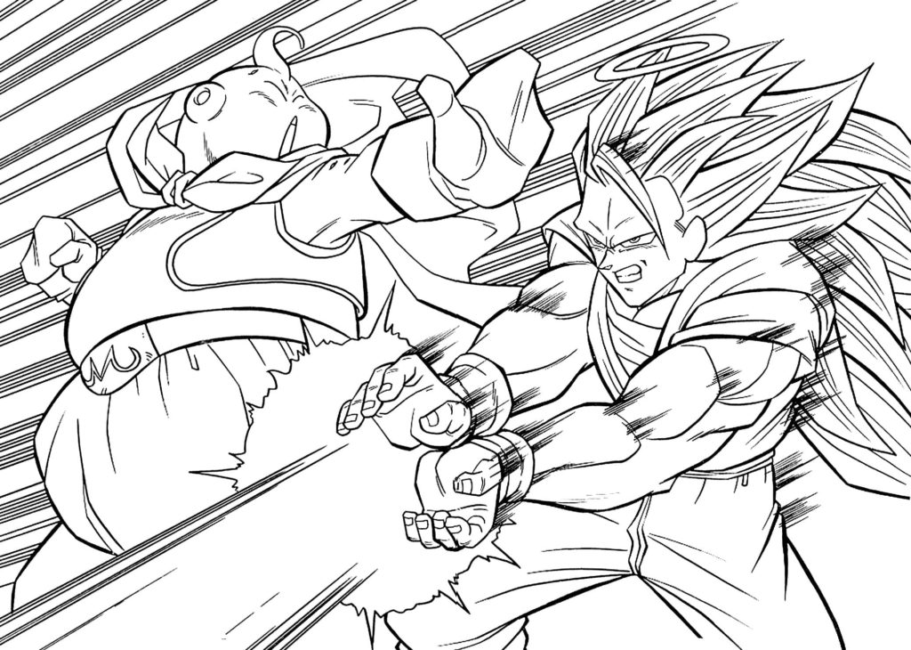 100 Exciting Dragon Ball Z Coloring Ideas 85