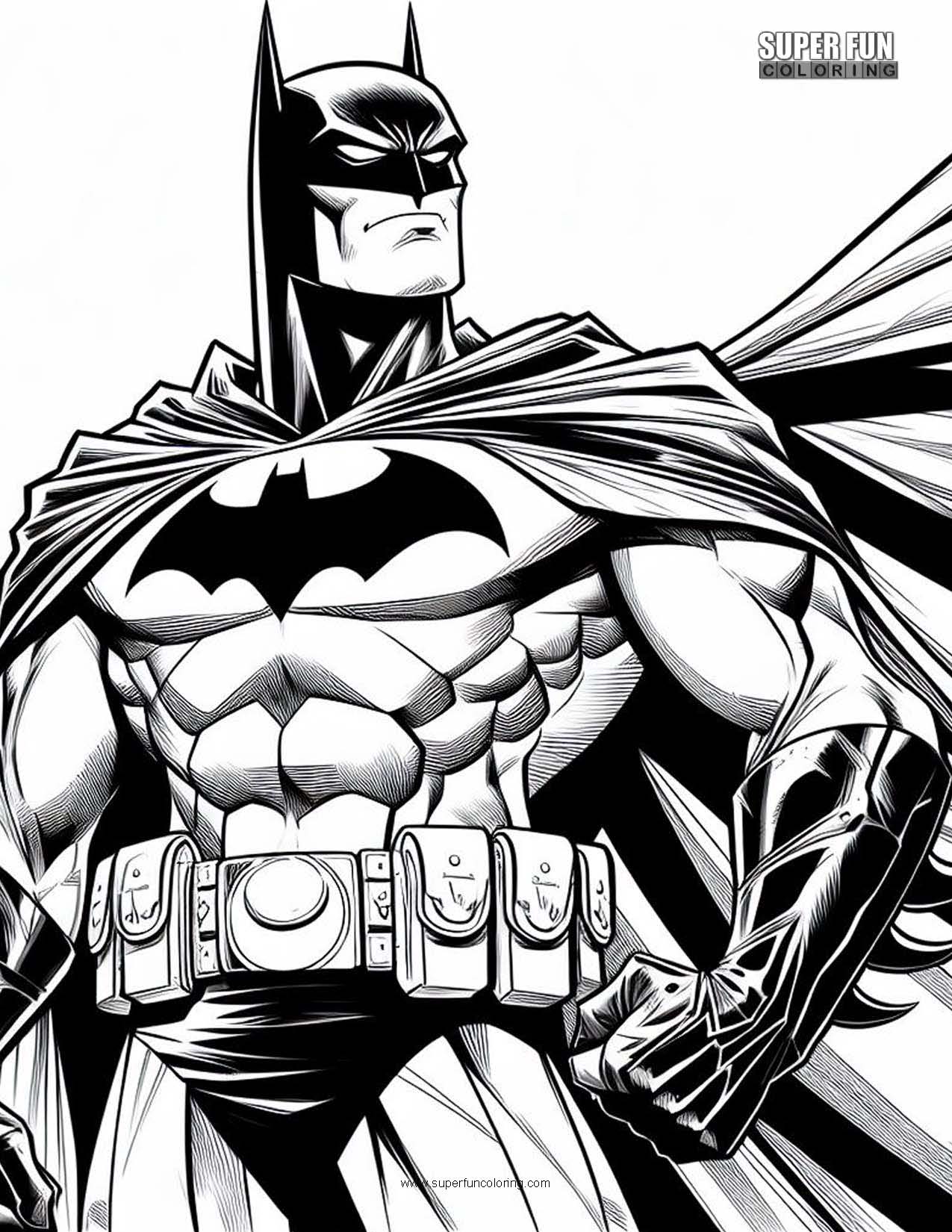 Batman Coloring Pages Free Printable 11