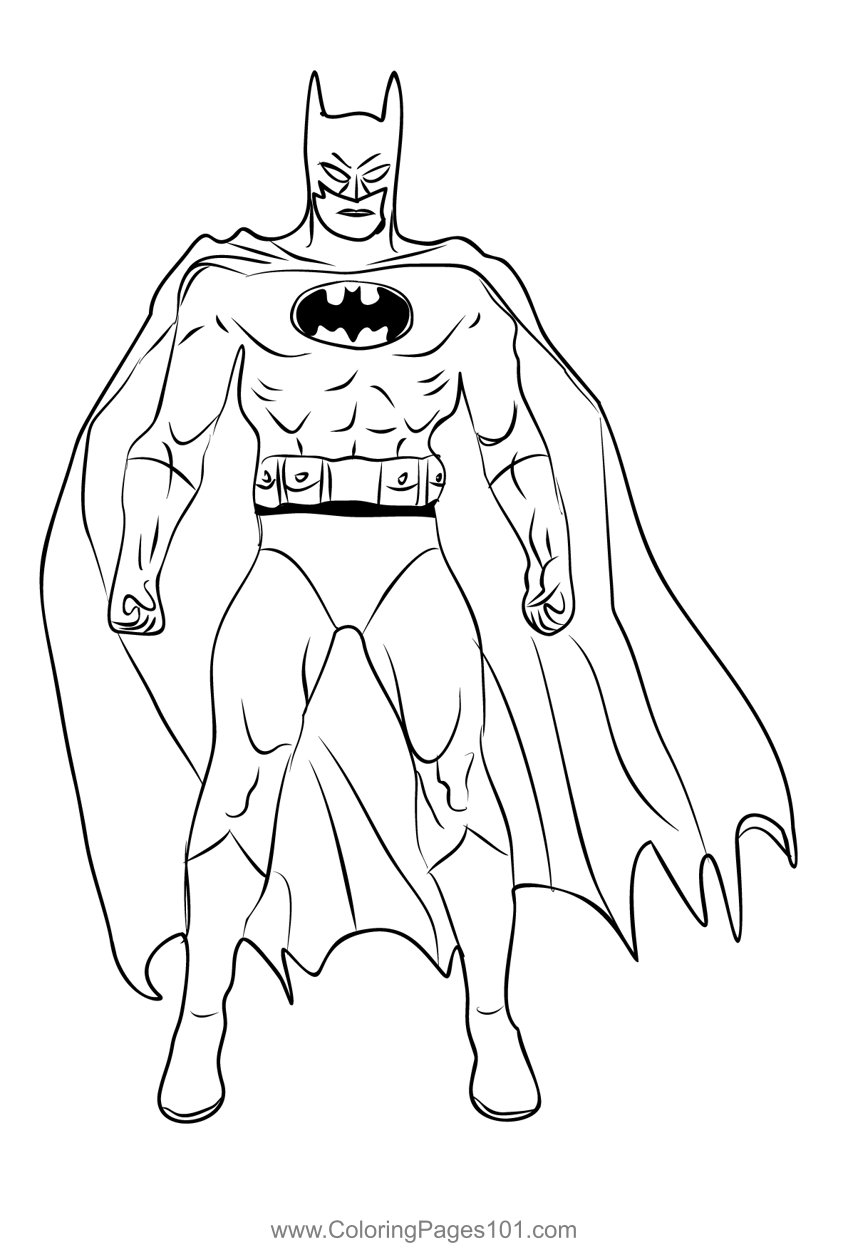 Batman Coloring Pages Free Printable 5