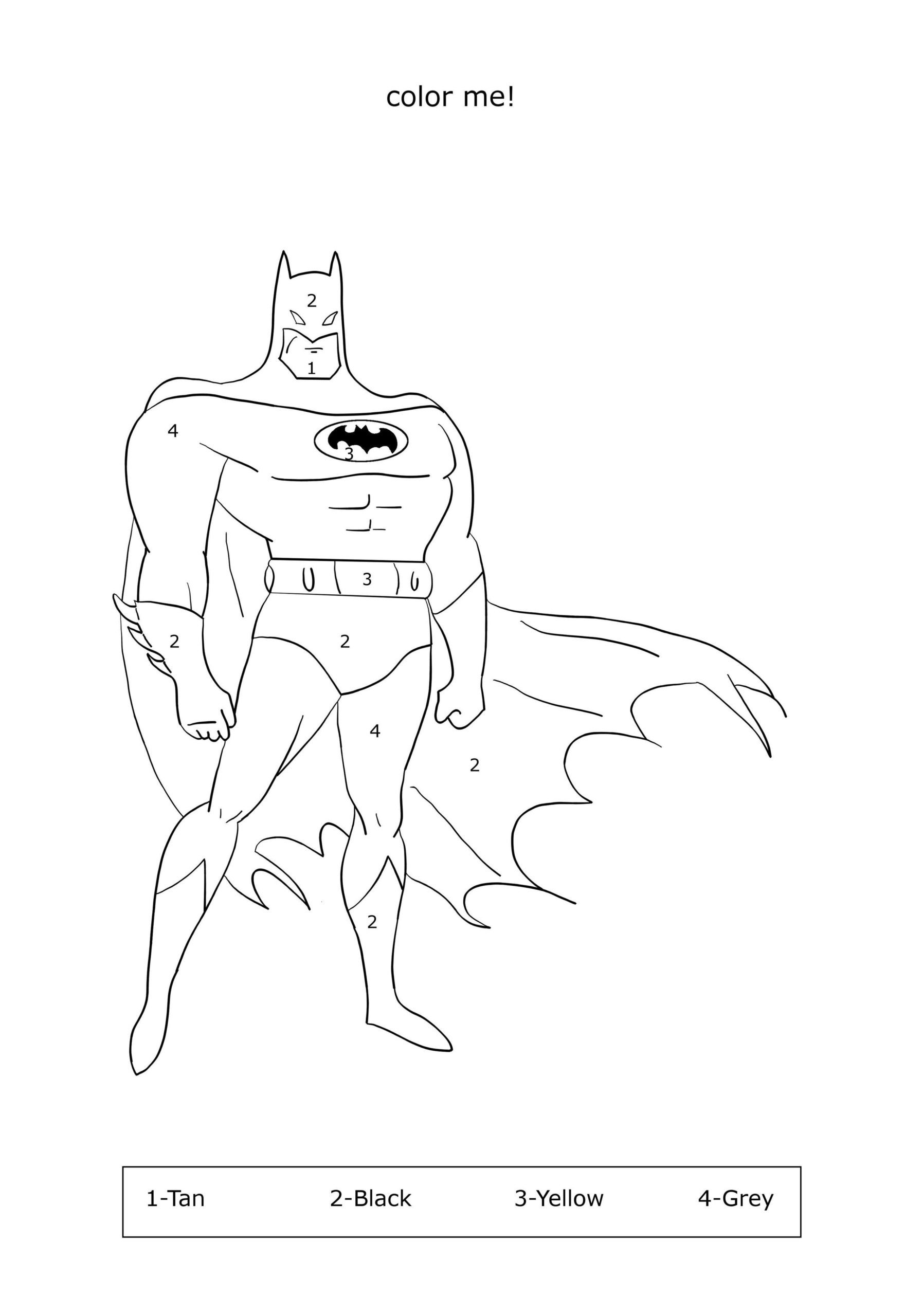 Batman Coloring Pages Free Printable 7