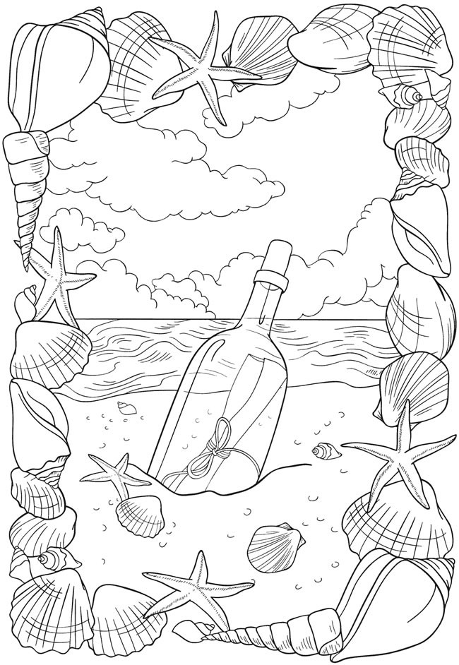 Beach Coloring Pages FREE Printable 10