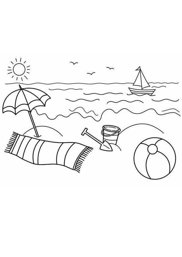 Beach Coloring Pages FREE Printable 115