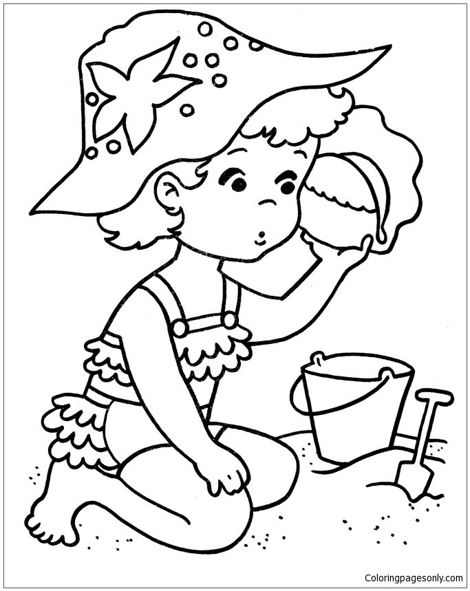 Beach Coloring Pages FREE Printable 12