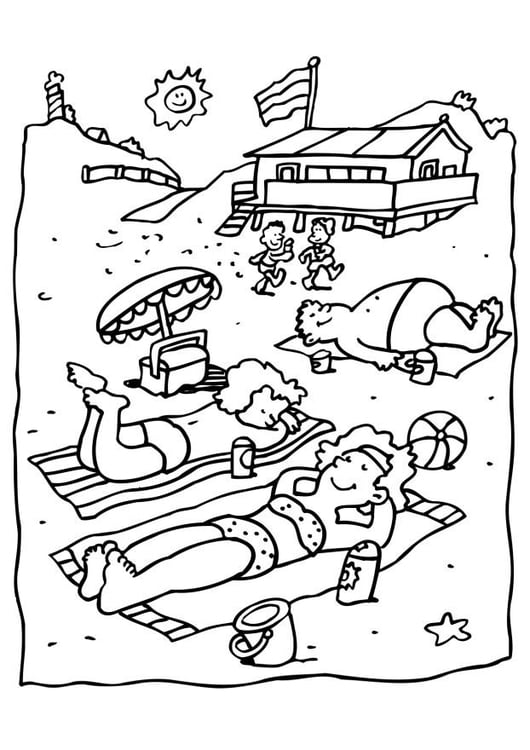 Beach Coloring Pages FREE Printable 14