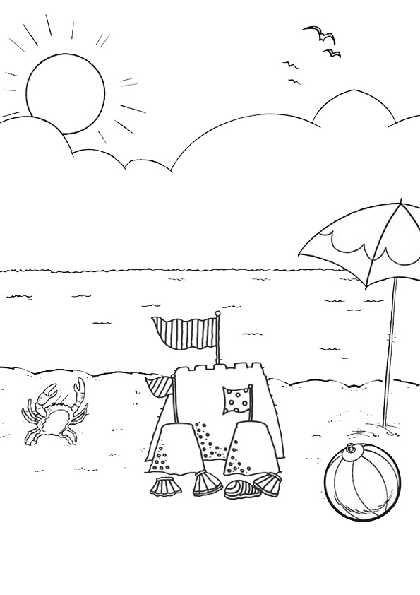 Beach Coloring Pages FREE Printable 142