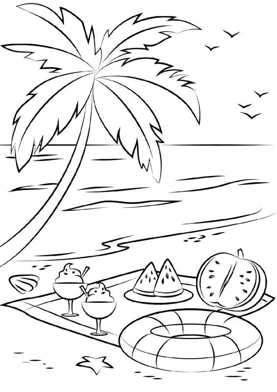 Beach Coloring Pages FREE Printable 150