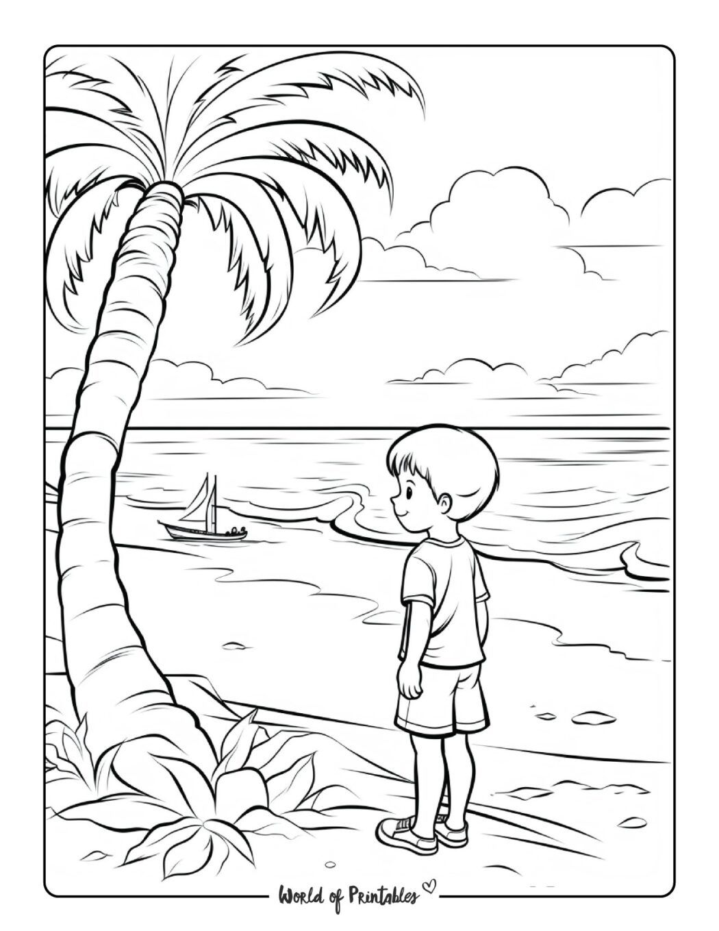 Beach Coloring Pages FREE Printable 24