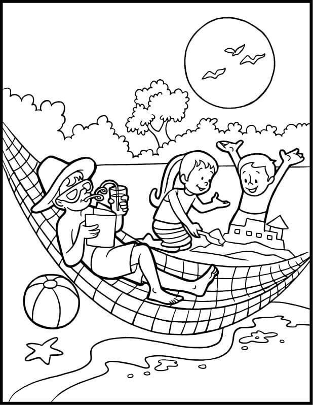 Beach Coloring Pages FREE Printable 3