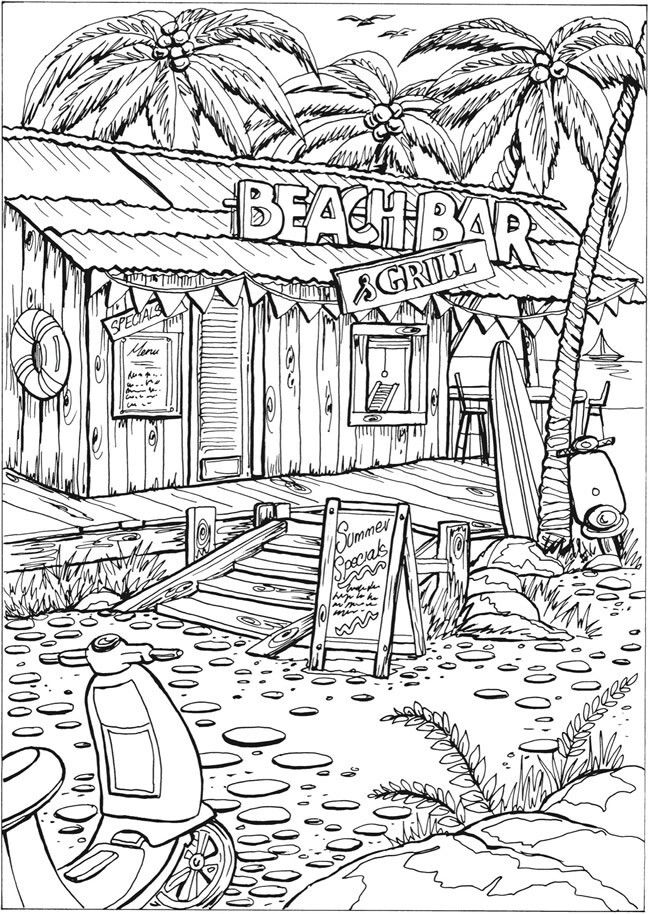 Beach Coloring Pages FREE Printable 32