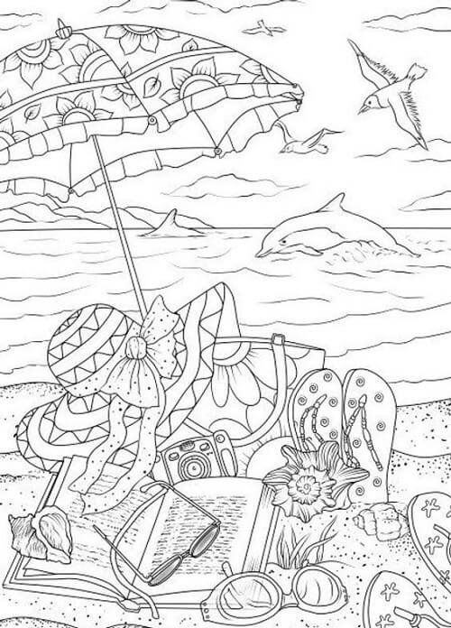 Beach Coloring Pages FREE Printable 46