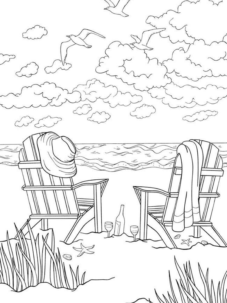 Beach Coloring Pages FREE Printable 47