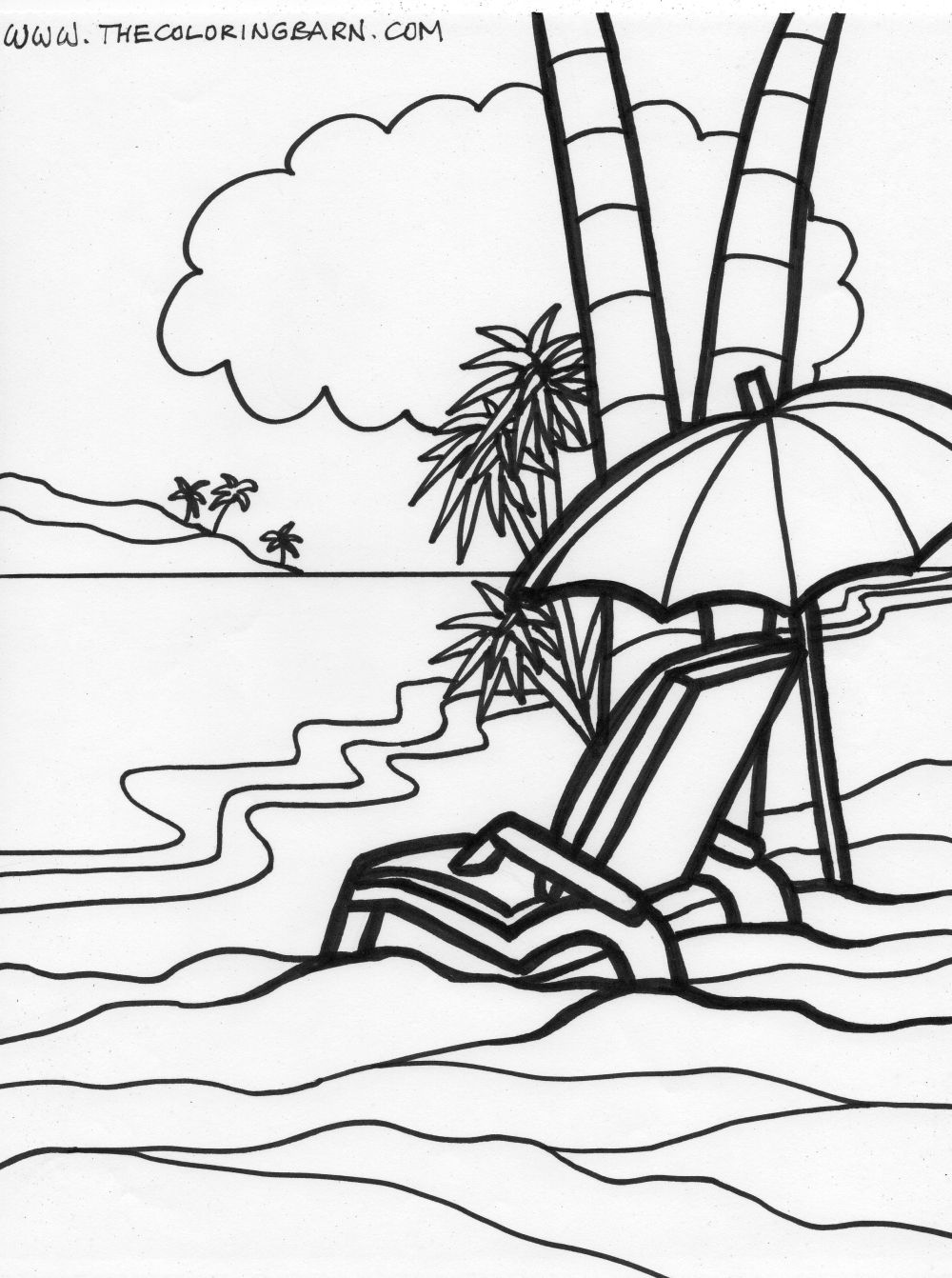 Beach Coloring Pages FREE Printable 52