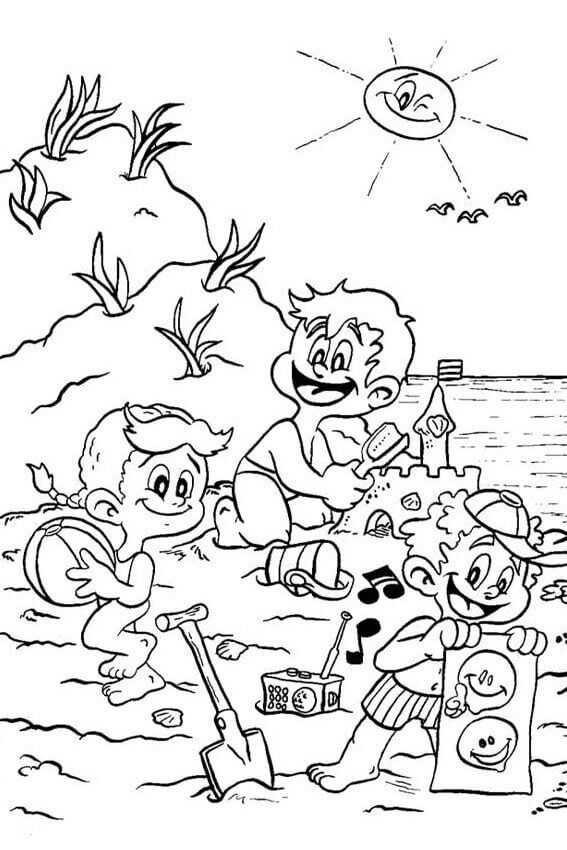 Beach Coloring Pages FREE Printable 53