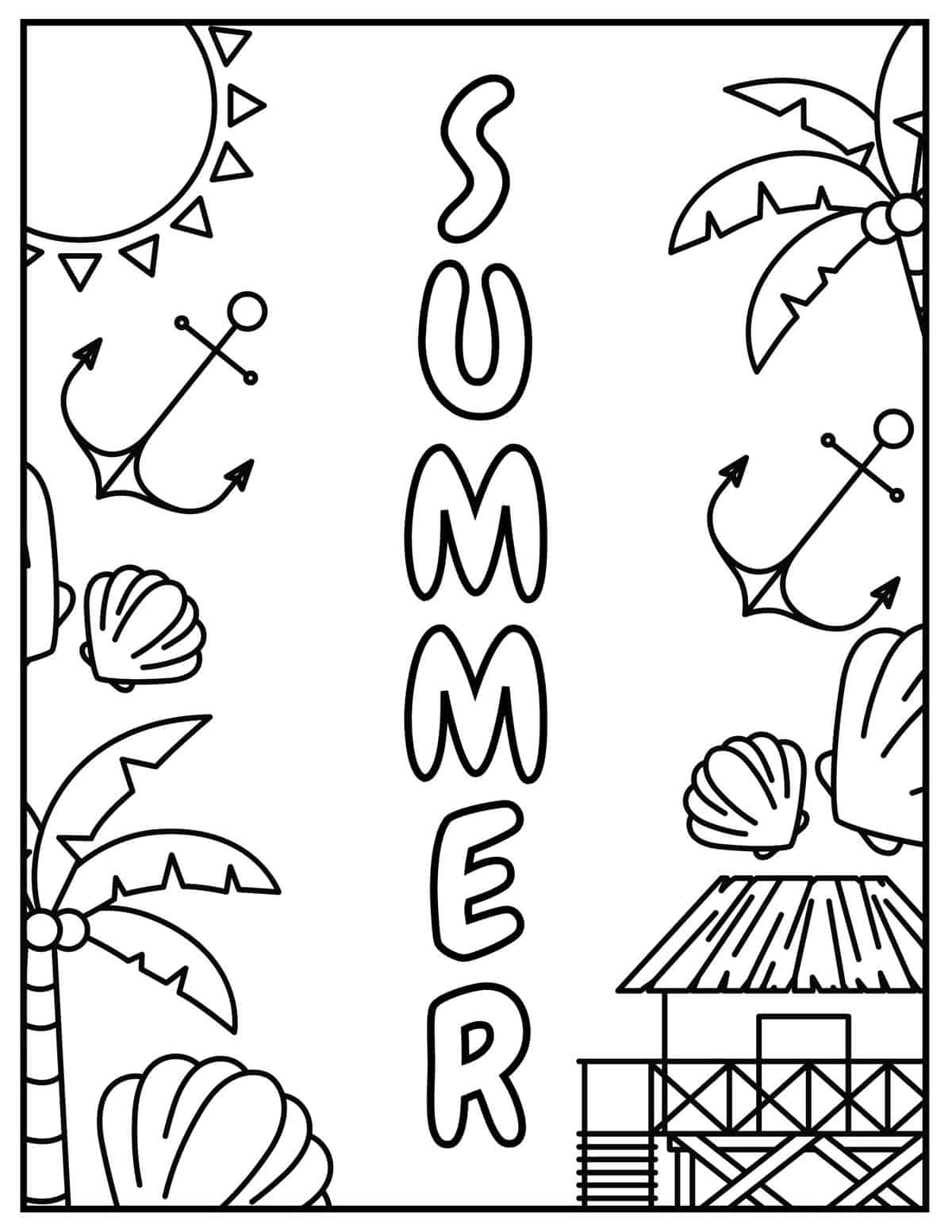 Beach Coloring Pages FREE Printable 62