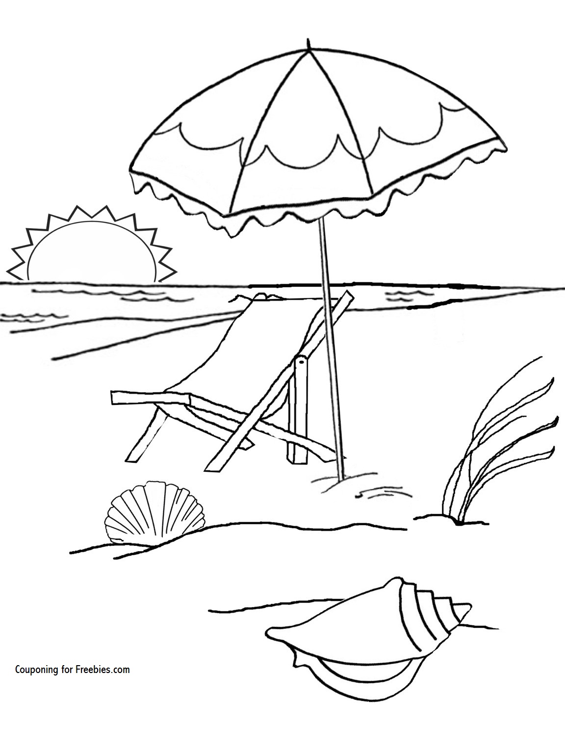 Beach Coloring Pages FREE Printable 69