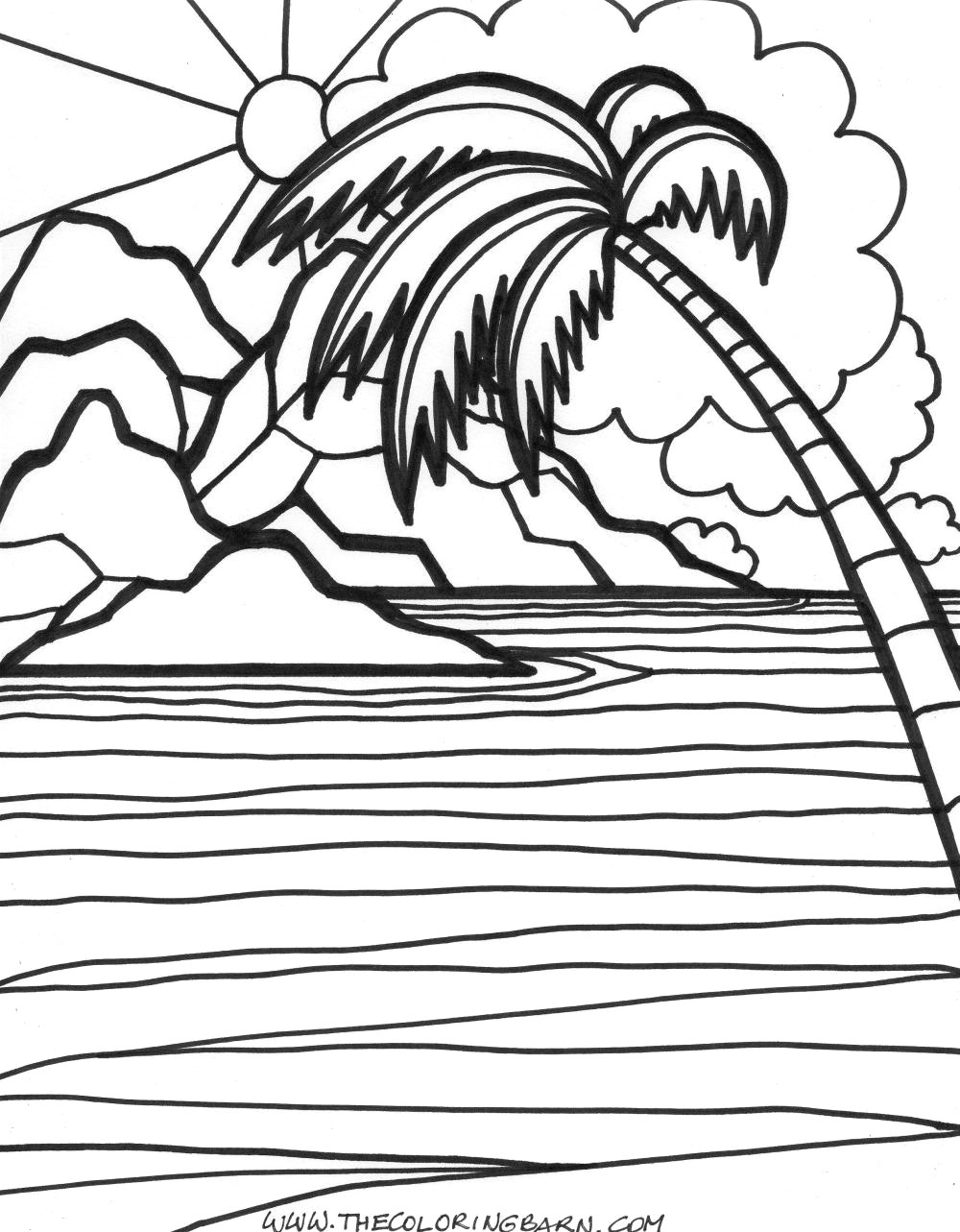 Beach Coloring Pages FREE Printable 81