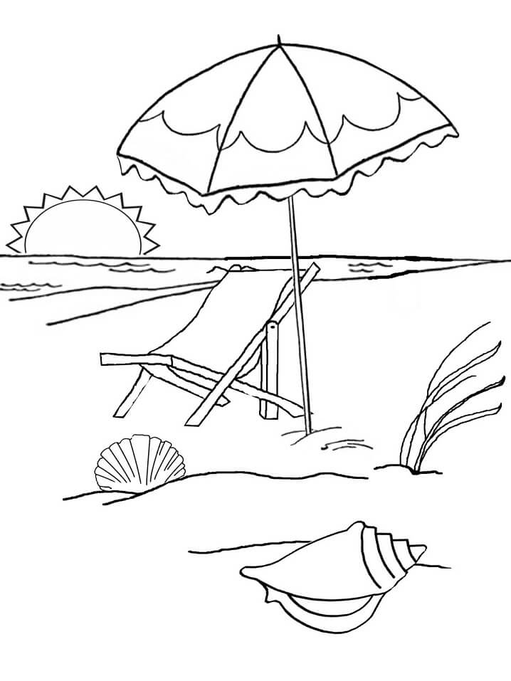 Beach Coloring Pages FREE Printable 90