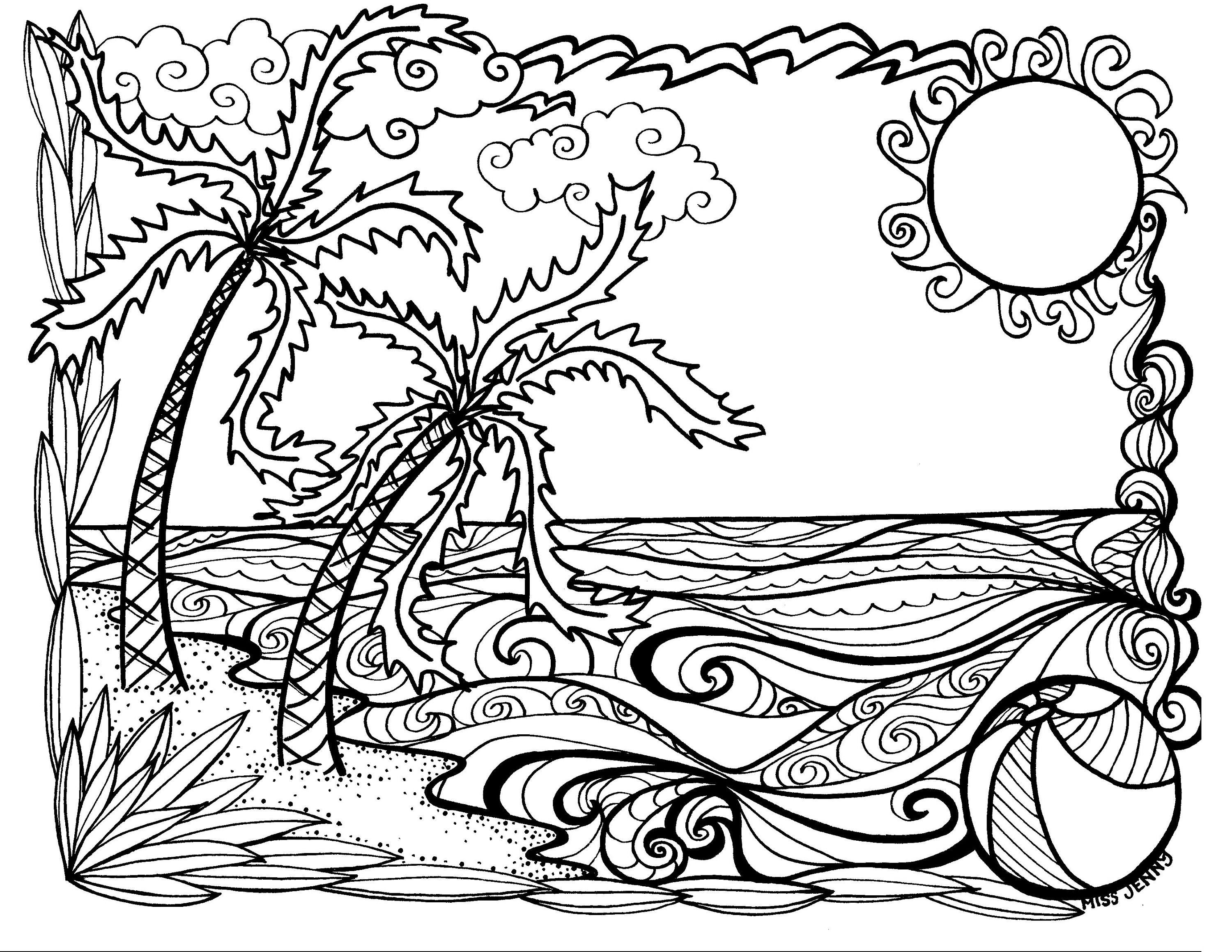 Beach Coloring Pages FREE Printable 92