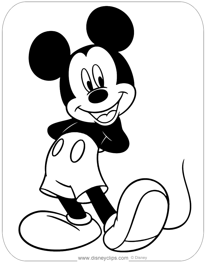 Cool Mickey Mouse Coloring Pages Printables 100