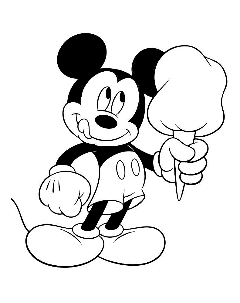 Cool Mickey Mouse Coloring Pages Printables 14
