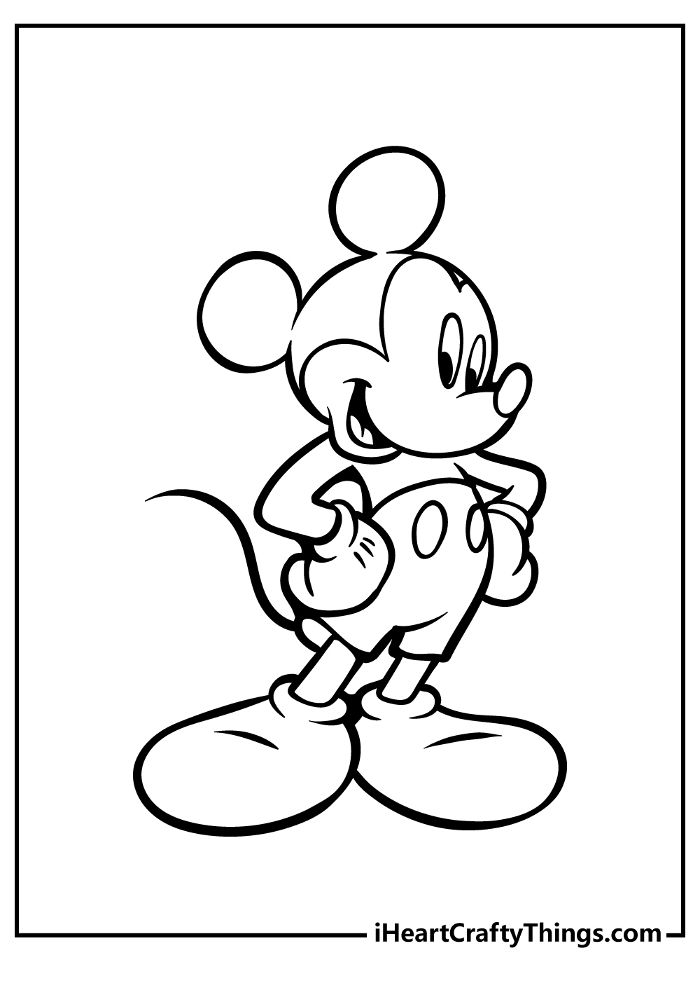 Cool Mickey Mouse Coloring Pages Printables 16