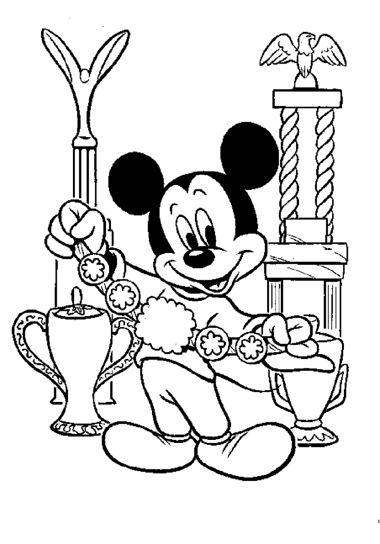 Cool Mickey Mouse Coloring Pages Printables 18