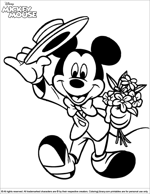 Cool Mickey Mouse Coloring Pages Printables 21