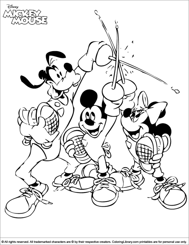 Cool Mickey Mouse Coloring Pages Printables 22