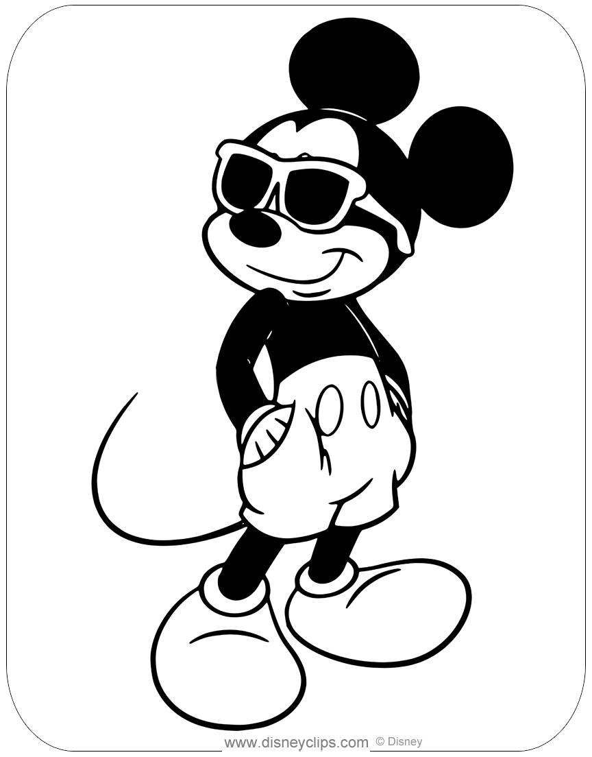 Cool Mickey Mouse Coloring Pages Printables 23