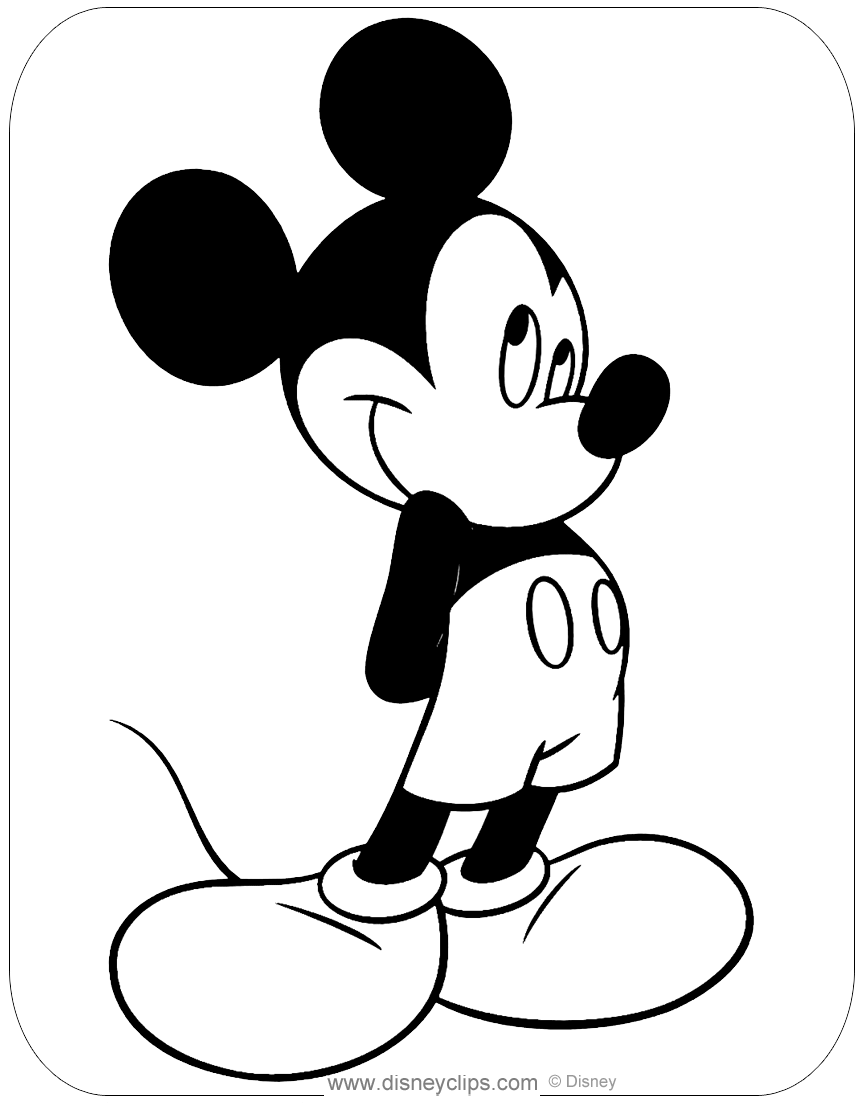 Cool Mickey Mouse Coloring Pages Printables 27