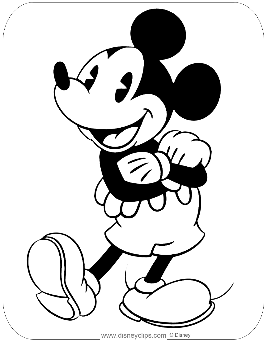 Cool Mickey Mouse Coloring Pages Printables 35