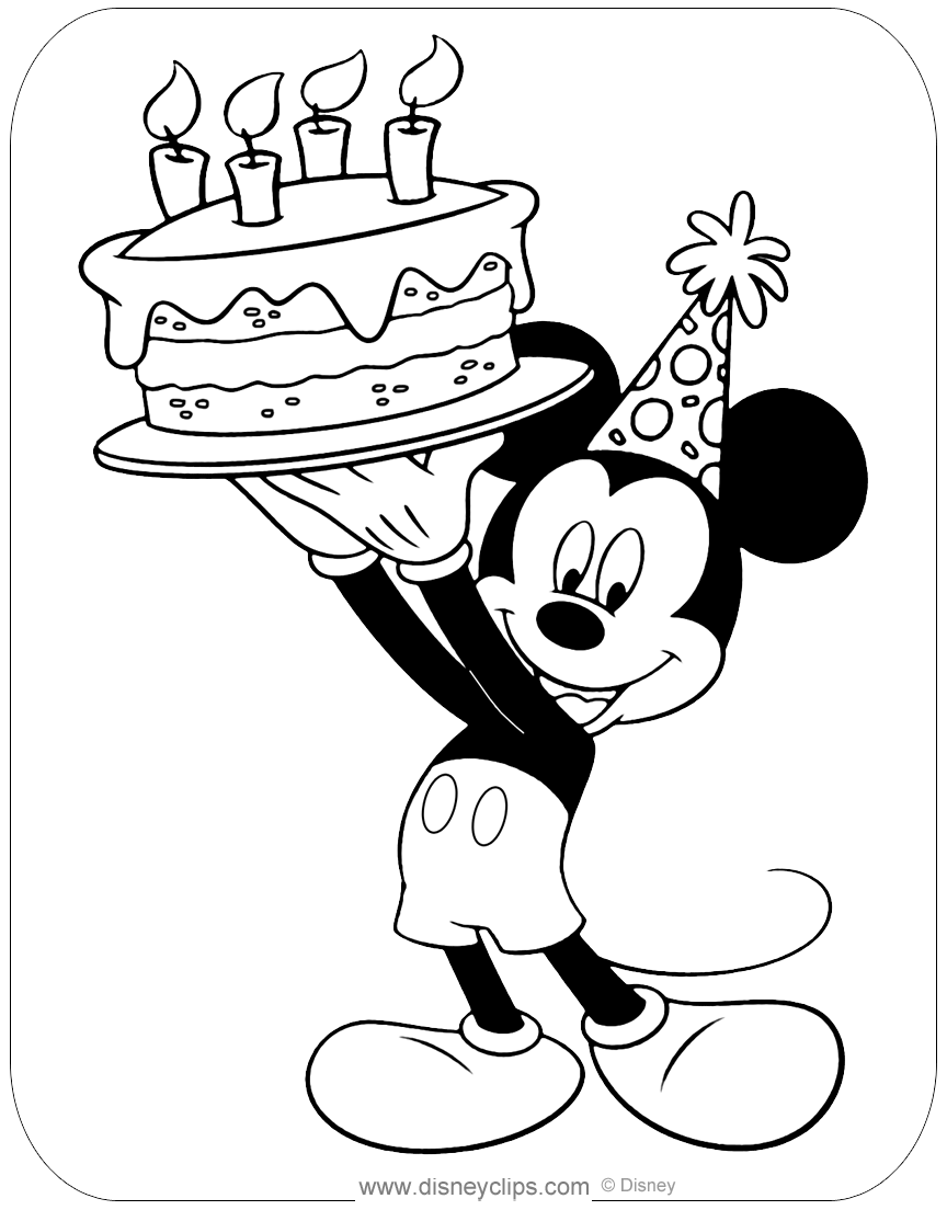 Cool Mickey Mouse Coloring Pages Printables 37