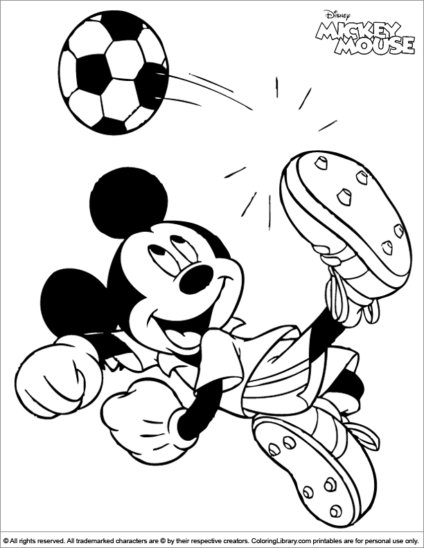 Cool Mickey Mouse Coloring Pages Printables 38