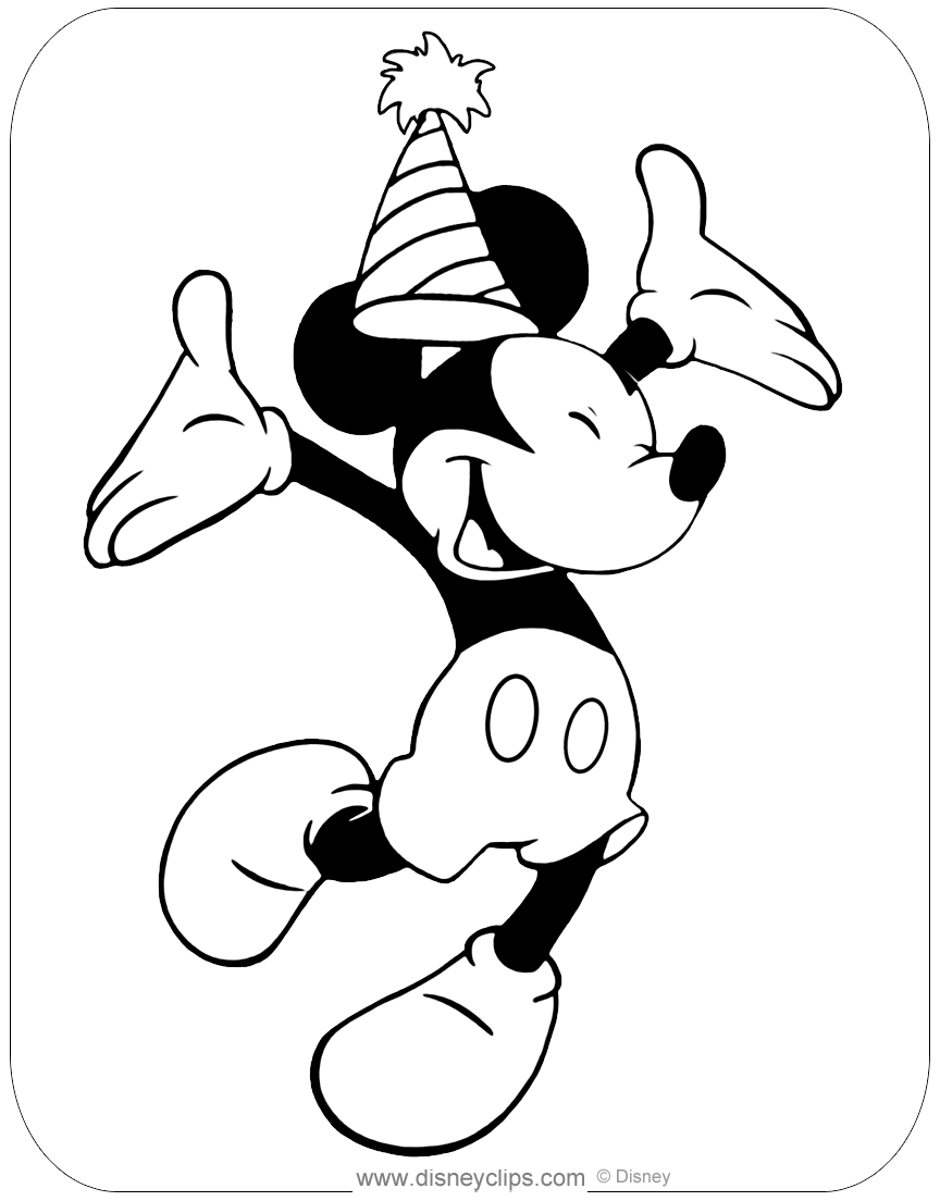 Cool Mickey Mouse Coloring Pages Printables 41