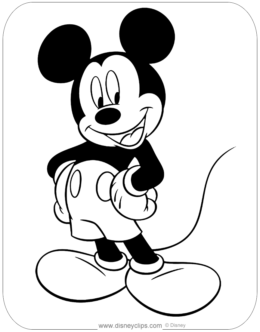 Cool Mickey Mouse Coloring Pages Printables 43