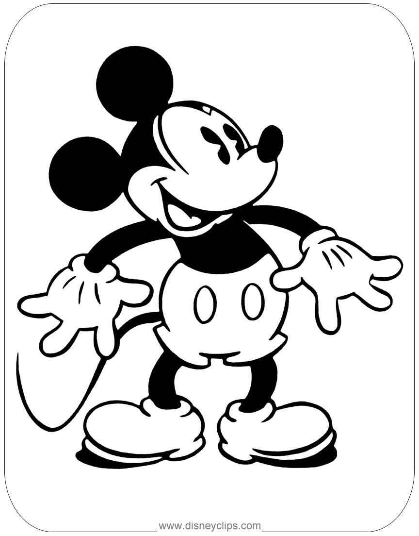 Cool Mickey Mouse Coloring Pages Printables 45