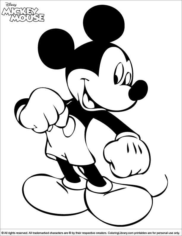 Cool Mickey Mouse Coloring Pages Printables 46