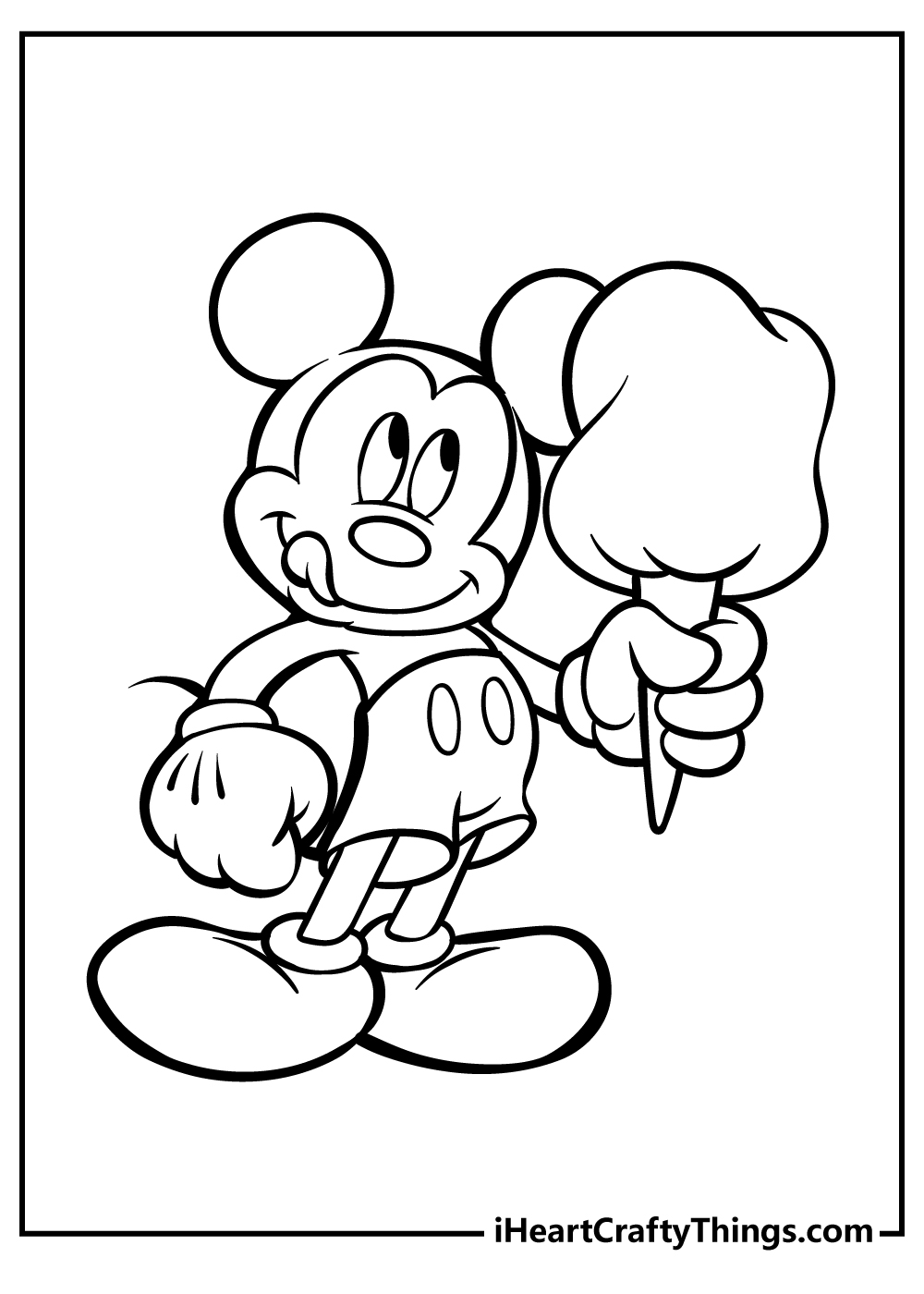 Cool Mickey Mouse Coloring Pages Printables 5