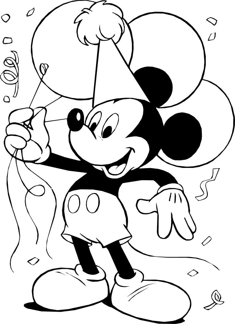 Cool Mickey Mouse Coloring Pages Printables 54