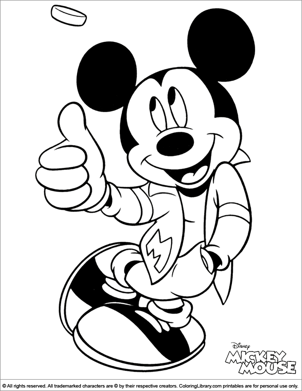 Cool Mickey Mouse Coloring Pages Printables 56
