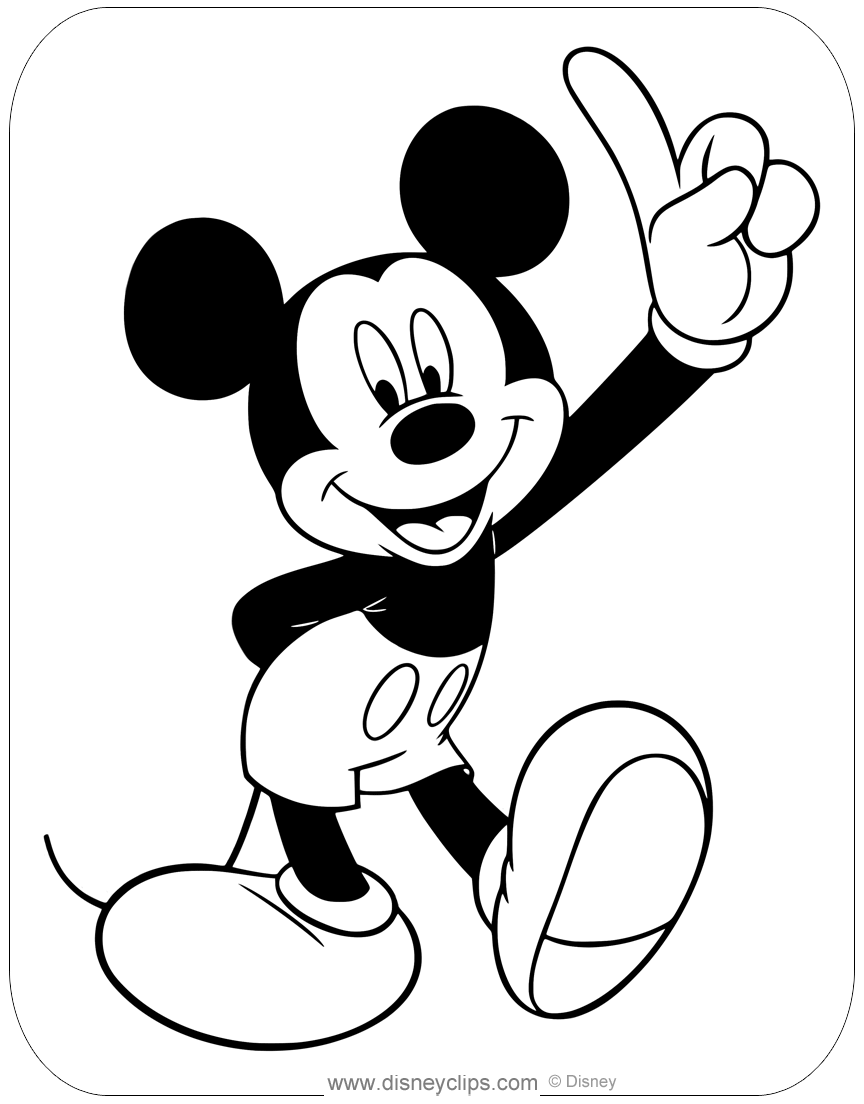 Cool Mickey Mouse Coloring Pages Printables 58