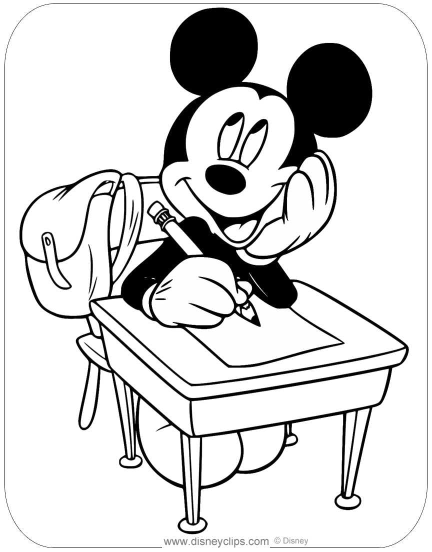 Cool Mickey Mouse Coloring Pages Printables 59