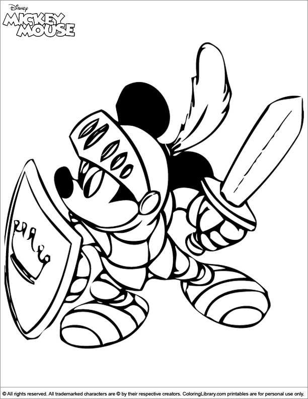 Cool Mickey Mouse Coloring Pages Printables 62