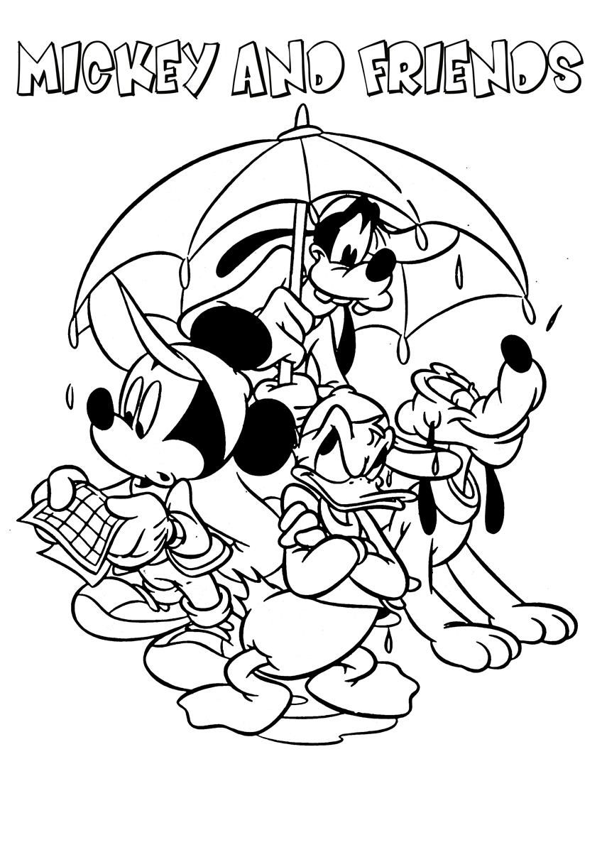 Cool Mickey Mouse Coloring Pages Printables 63